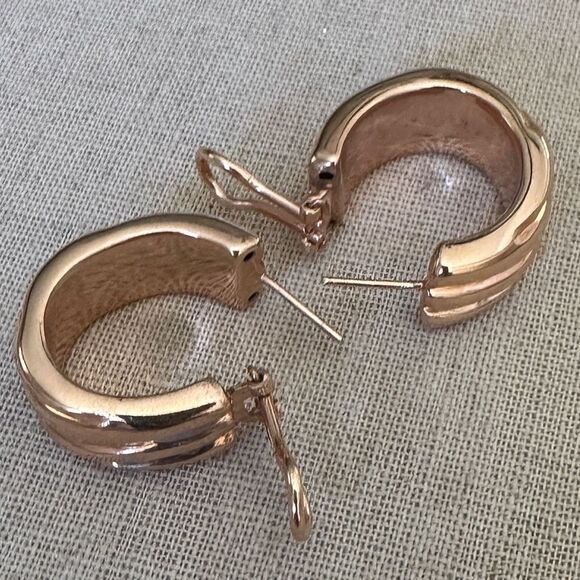 Milor Italian Bronze Wide Hoop
Earrings - Made in Italy Italian Bronze Elegant - Picture 10 of 17